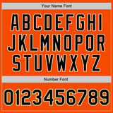 Custom Orange Black Cream-Old Gold Bomber Full-Snap Varsity Letterman Jacket