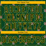 Custom Green Gold Christmas Dog Wearing Santa Claus Costume 3D Bomber Full-Snap Varsity Letterman Jacket