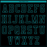 Custom Black Teal Leopard 3D Pattern Design Bomber Full-Snap Varsity Letterman Jacket