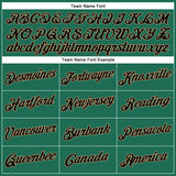 Custom Kelly Green Black-Old Gold Authentic Throwback Basketball Jersey