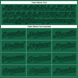 Custom Kelly Green Kelly Green-Black Authentic Baseball Jersey