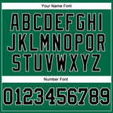 Custom Kelly Green Black-White Authentic Sleeveless Baseball Jersey