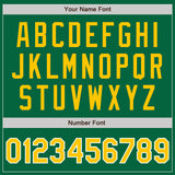Custom Kelly Green Gold-White Authentic Baseball Jersey