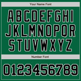 Custom Kelly Green Black-White Authentic Baseball Jersey