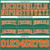 Custom Stitched Kelly Green Orange-White Football Pullover Sweatshirt Hoodie