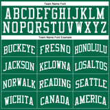 Custom Kelly Green White Authentic Throwback Basketball Jersey