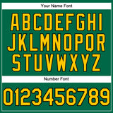 Custom Kelly Green Yellow-Black Performance T-Shirt