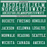 Custom Kelly Green White Mesh Authentic Football Jersey