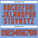 Custom Light Blue Orange-Royal Authentic Sleeveless Baseball Jersey