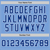 Custom Light Blue Royal-White Authentic Throwback Basketball Jersey