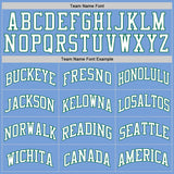 Custom Light Blue White-Kelly Green Authentic Throwback Basketball Jersey