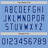 Custom Light Blue Royal-White Authentic Baseball Jersey