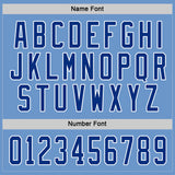 Custom Light Blue Royal-White Hockey Jersey