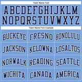Custom Light Blue Navy-White Authentic Throwback Basketball Jersey