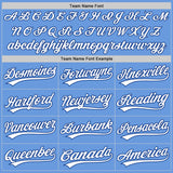 Custom Light Blue White-Royal Authentic Throwback Baseball Jersey