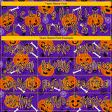 Custom 3D Pattern Halloween Pumpkins Long Sleeve Performance T-Shirt