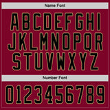 Custom Maroon Black-Old Gold Hockey Jersey
