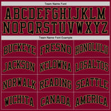 Custom Maroon Black-Old Gold Authentic Throwback Basketball Jersey