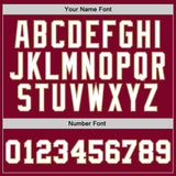 Custom Maroon White-Old Gold Authentic Throwback Basketball Jersey