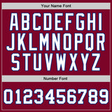 Custom Maroon White-Royal Authentic Throwback Basketball Jersey