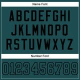 Custom Midnight Green Midnight Green-Black Mesh Authentic Football Jersey