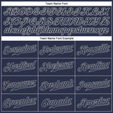 Custom Navy Navy-Gray Authentic Baseball Jersey