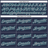 Custom Navy Gray-Teal Authentic Sleeveless Baseball Jersey