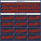 Custom Navy Red-Old Gold Authentic Sleeveless Baseball Jersey
