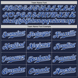 Custom Navy Gray-White Authentic Baseball Jersey