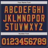 Custom Navy Old Gold-Red Authentic Baseball Jersey