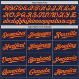 Custom Navy Old Gold-Red Authentic Baseball Jersey