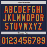 Custom Navy Old Gold-Red Authentic Baseball Jersey