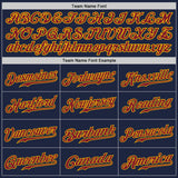 Custom Navy Crimson-Gold Authentic Baseball Jersey