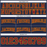 Custom Stitched Navy Crimson-Gold Football Pullover Sweatshirt Hoodie