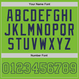 Custom Neon Green Neon Green-Navy Authentic Basketball Jersey