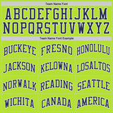 Custom Neon Green Navy-White Authentic Throwback Basketball Jersey