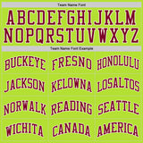 Custom Neon Green Maroon-White Authentic Throwback Basketball Jersey