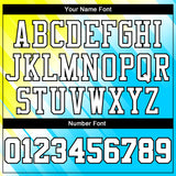 Custom Neon Green White-Light Blue Round Neck Sublimation Basketball Suit Jersey