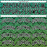 Custom Neon Green Black-White Round Neck Sublimation Basketball Suit Jersey