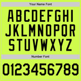 Custom Neon Green Black-White Authentic Throwback Baseball Jersey