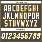 Custom Olive White-Old Gold Authentic Salute To Service Baseball Jersey