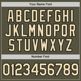 Custom Olive Cream-Black Performance Salute To Service T-Shirt
