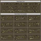 Custom Olive Camo-Black Authentic Salute To Service Baseball Jersey