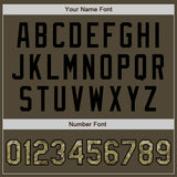 Custom Olive Camo-Black Authentic Salute To Service Baseball Jersey