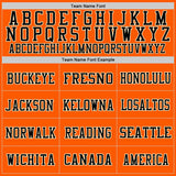 Custom Orange Black-Old Gold Mesh Authentic Throwback Football Jersey