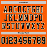 Custom Orange Black-Old Gold Mesh Authentic Throwback Football Jersey