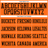Custom Orange Orange-Black Mesh Authentic Football Jersey