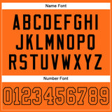 Custom Orange Orange-Black Mesh Authentic Football Jersey