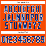Custom Orange Royal-White Authentic Sleeveless Baseball Jersey