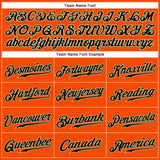 Custom Orange Black-Cream Authentic Sleeveless Baseball Jersey